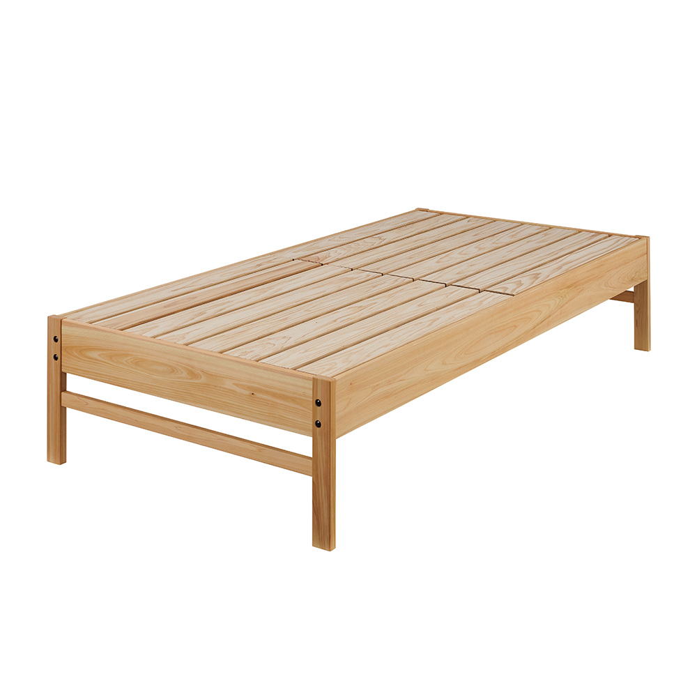 ≪セミダブル≫ 調湿消臭！炭八専用 国産すのこベッド（ヘッドなしタイプ） 木製ベッド ベッド 642604