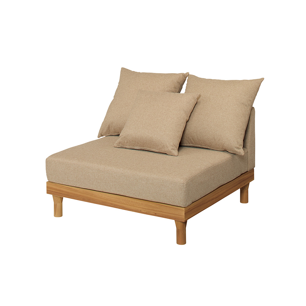 組み合わせが楽しめる天然木の広々ローソファ 幅90cm奥行87cm高さ80cm・85cm ファブリックソファ ソファ 642703