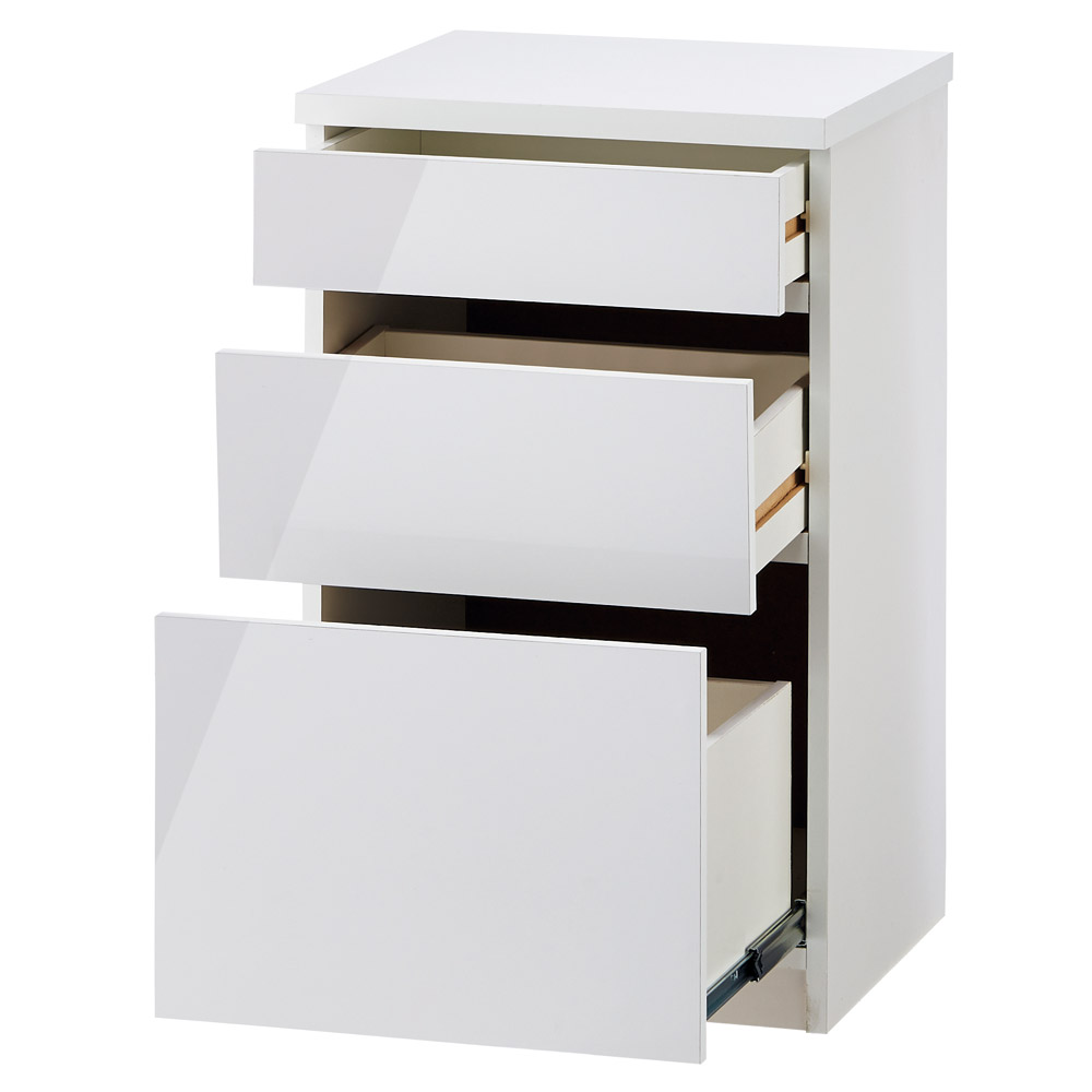 光沢リビングシリーズ チェスト 幅45cm 台 ラック リビング収納 643315