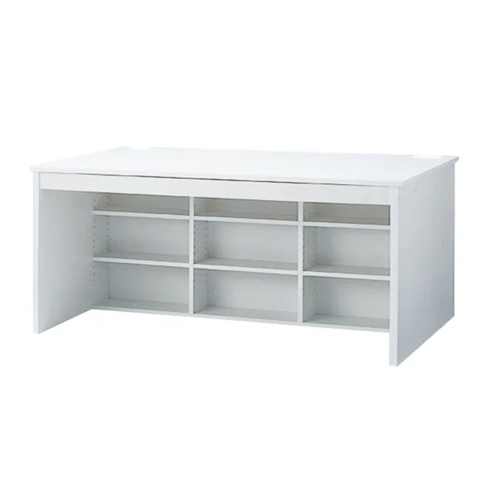 奥行たっぷり収納デスク 幅160cm オフィス 事務 書斎机 机 643405