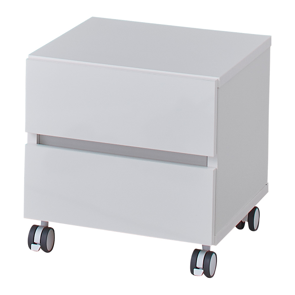 配線すっきり幅オーダーデスク プリンターワゴン 幅40cm 台 ラック ホームオフィス家具 643416