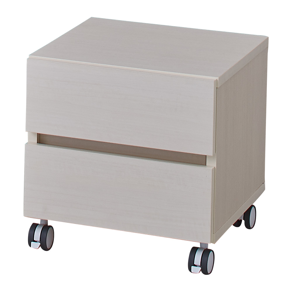 配線すっきり幅オーダーデスク プリンターワゴン 幅40cm 台 ラック ホームオフィス家具 643416