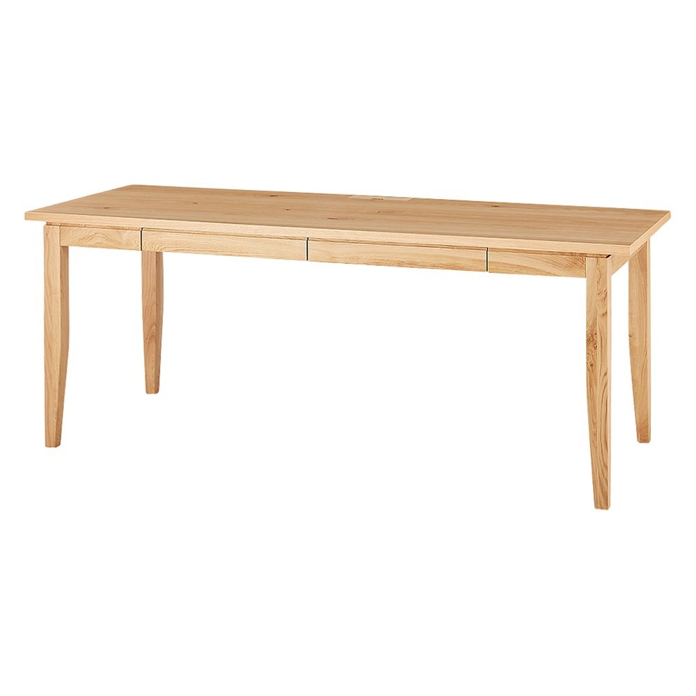 北欧カントリー風 ウッドデスクシリーズ デスク 幅180奥行70cm オフィス 事務 書斎机 机 643434