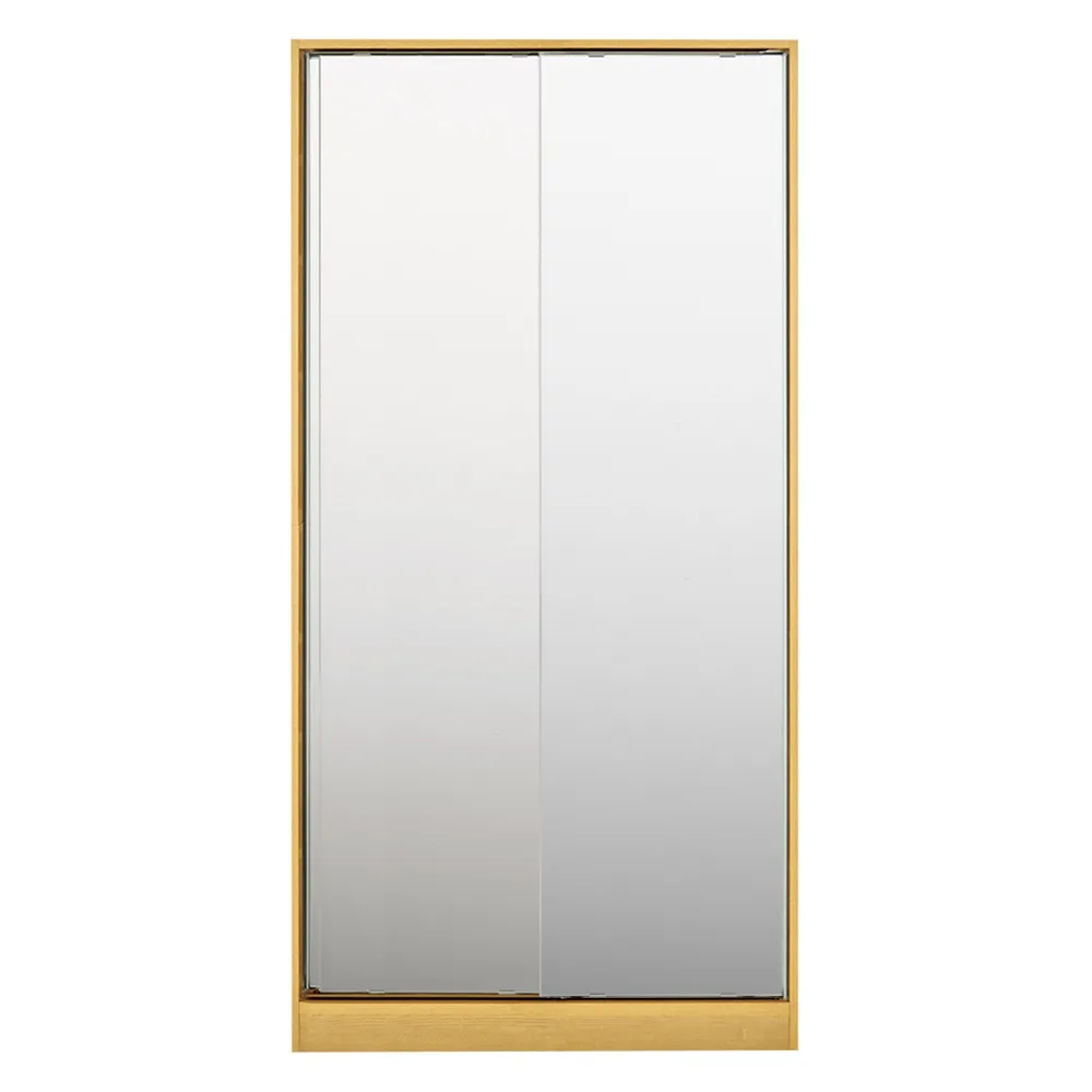 狭い場所でも収納たっぷり引き戸壁面収納シリーズ 収納庫 ミラー扉タイプ 幅90cm リビング壁面収納 壁面収納 システム収納 643508