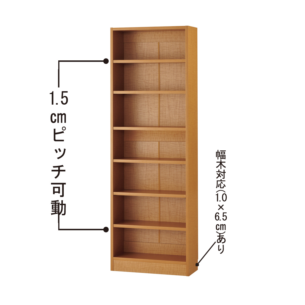 本好きの為のデスクシリーズ シェルフ 幅60cm 本棚 ブックシェルフ 書棚 ラック シェルフ 643537