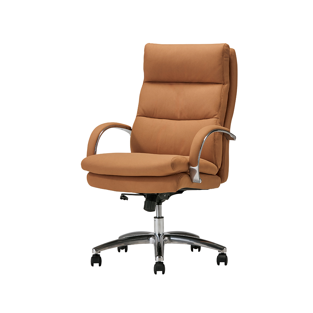 ポケットコイル仕様 プレジデントワークチェア ハイバック 高さ100.5cm-105.5cm幅67.5cm奥行78.5cm オフィス ワークチェア 事務椅子 ホームオフィス家具 643607