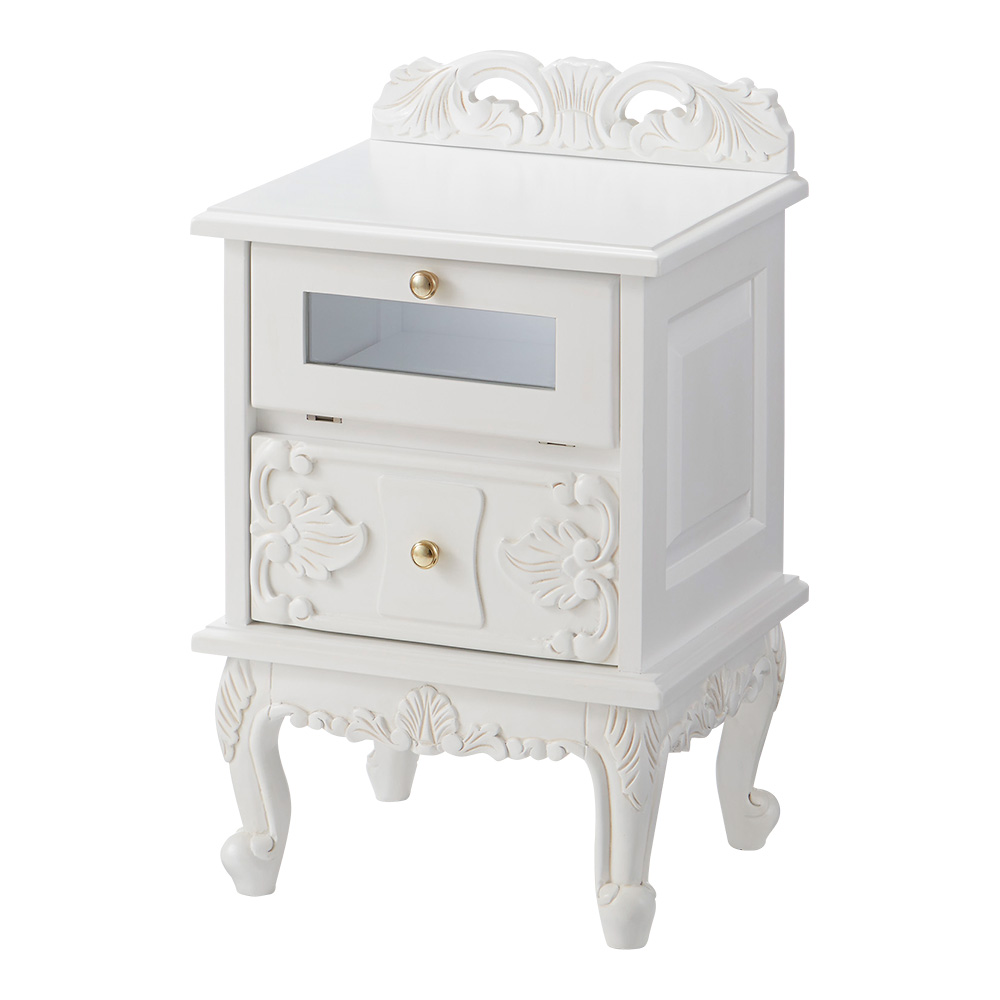 アンティーククラシックシリーズ ベッドサイドチェスト サイドテーブル ナイトテーブル テーブル 643619