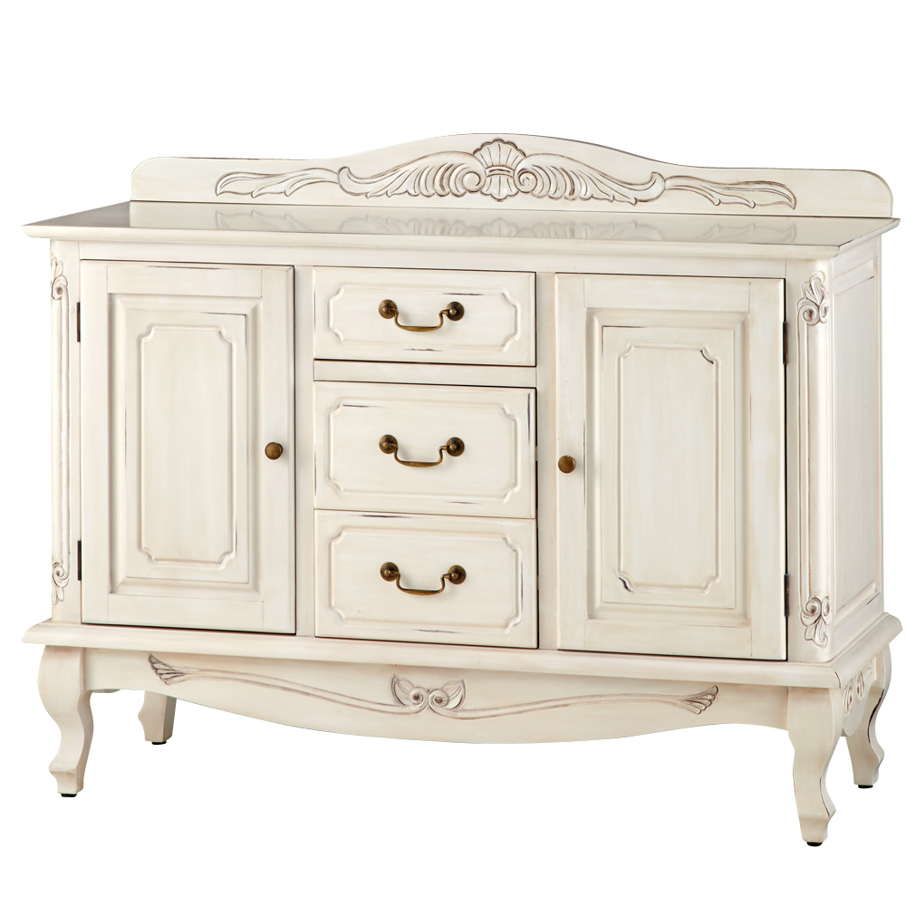 アンティーク調クラシック家具シリーズキャビネット・幅110cm キャビネット リビングボード リビング収納 643653