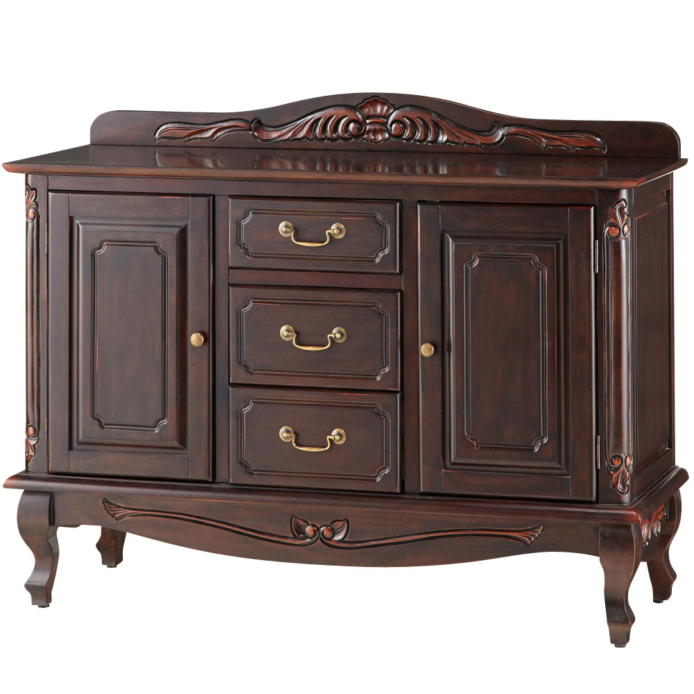 アンティーク調クラシック家具シリーズキャビネット・幅110cm キャビネット リビングボード リビング収納 643653