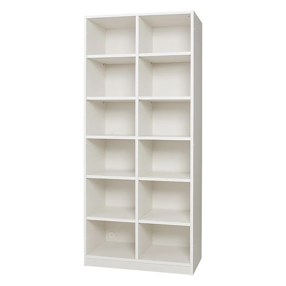 コーナーまで有効に使える幅・高さぴったり本棚 オープンタイプ 幅80cm奥行42cm高さ180cm 本棚 ブックシェルフ 書棚 ラック シェルフ 643877