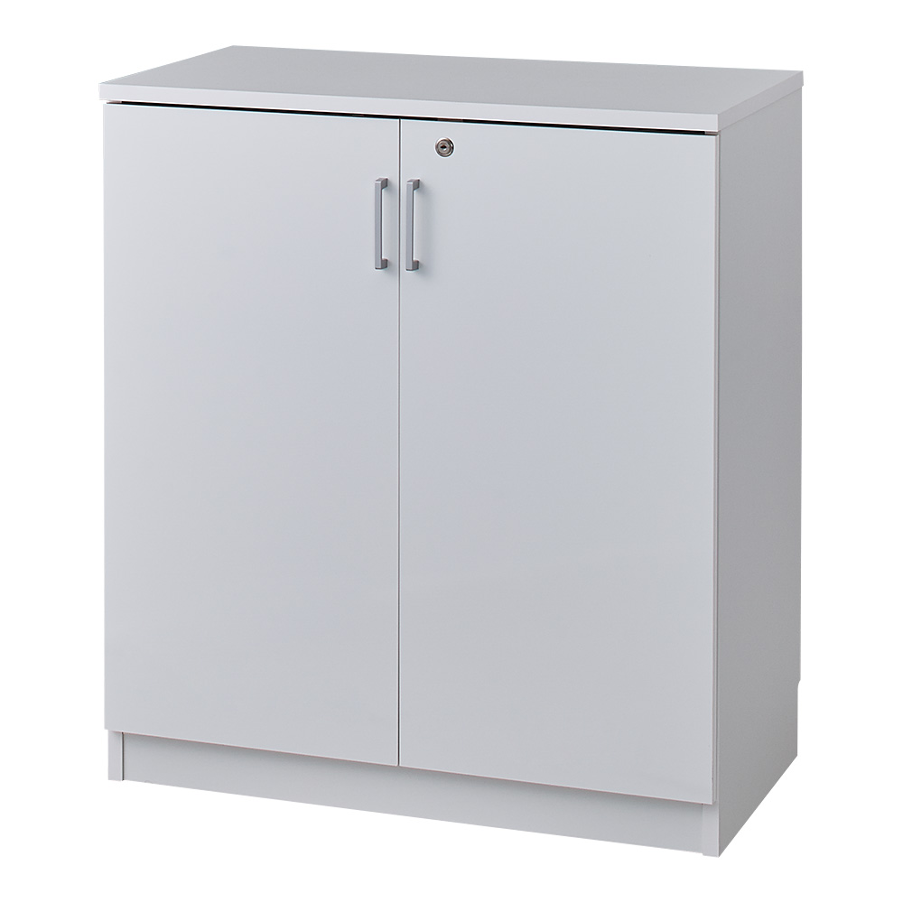 鍵付き本棚ロータイプ 幅80奥行45高さ87cm 本棚 ブックシェルフ 書棚 ラック シェルフ 643955