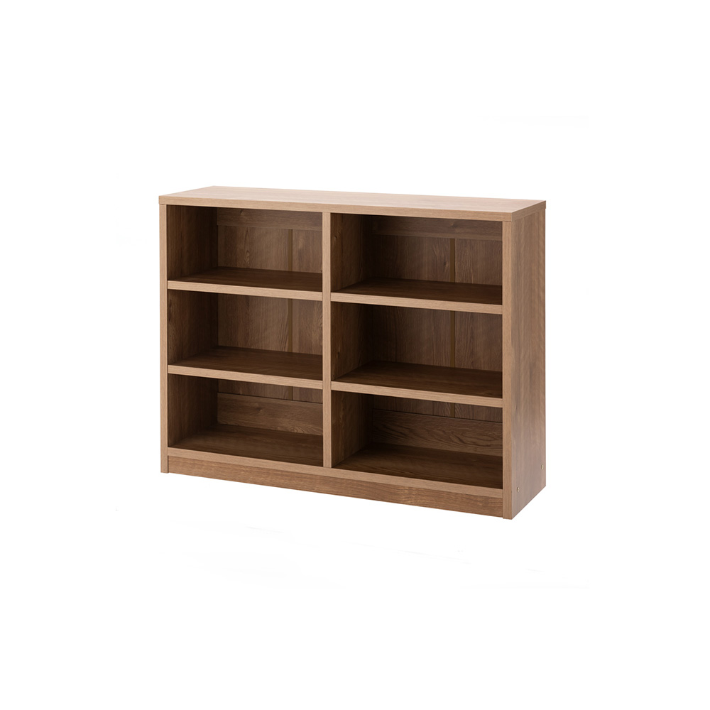 隠しキャスター付きオープンラック 幅90cm奥行29.5cm高さ70cm ウッドラック 木製シェルフ 本棚 ラック シェルフ 644101