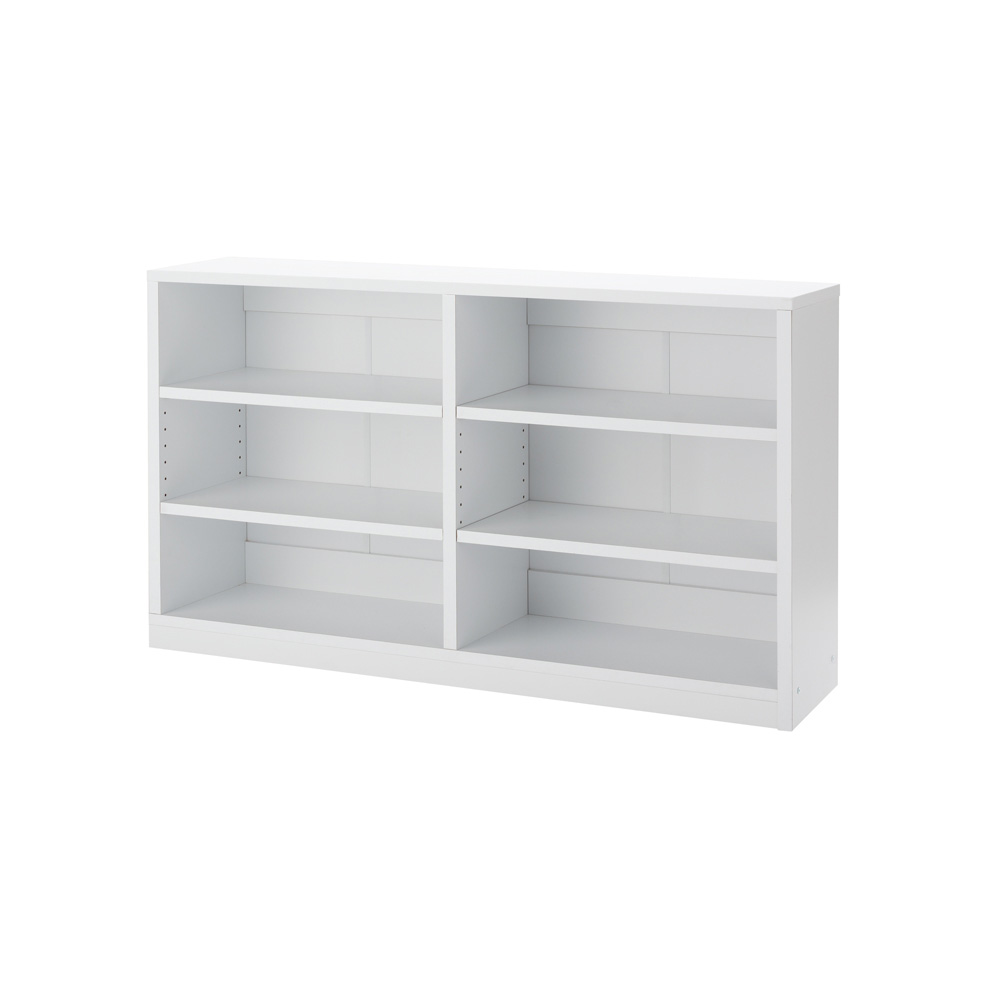 隠しキャスター付きオープンラック 幅120cm奥行29.5cm高さ70cm ウッドラック 木製シェルフ 本棚 ラック シェルフ 644102