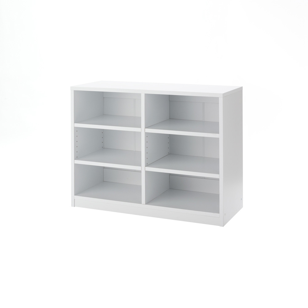 隠しキャスター付きオープンラック 幅90cm奥行40cm高さ70cm ウッドラック 木製シェルフ 本棚 ラック シェルフ 644104