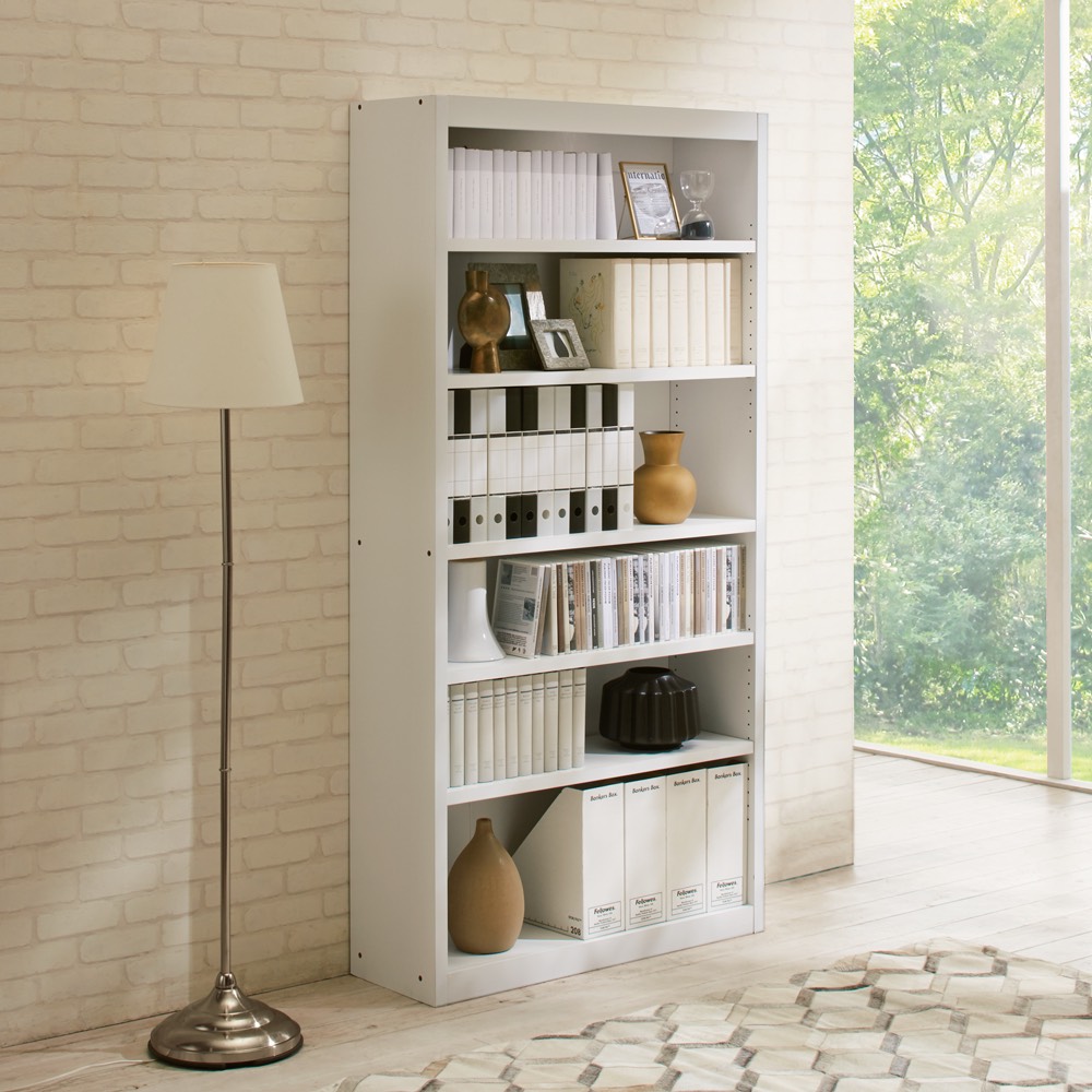 ≪幅80高さ120cm≫ 頑丈棚板がっちり本棚 本棚 ブックシェルフ 書棚 ラック シェルフ 644138