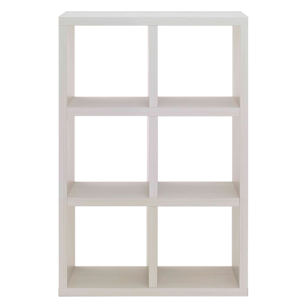 縦横自在スクエアシェルフ 3×2 幅78cm 高さ115cm コレクションケース ディスプレイラック 飾り棚 本棚 ラック シェルフ 644144