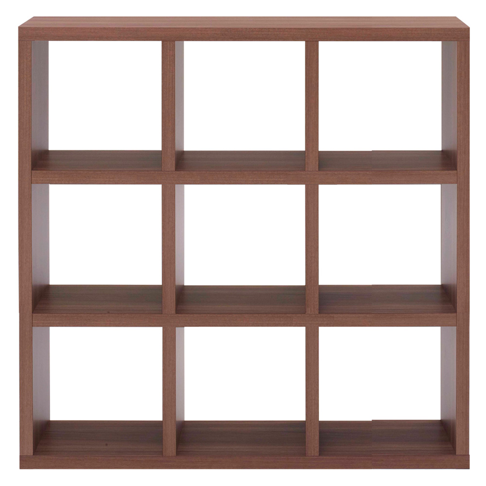 縦横自在スクエアシェルフ 3×3 幅115cm 高さ115cm コレクションケース ディスプレイラック 飾り棚 本棚 ラック シェルフ 644145