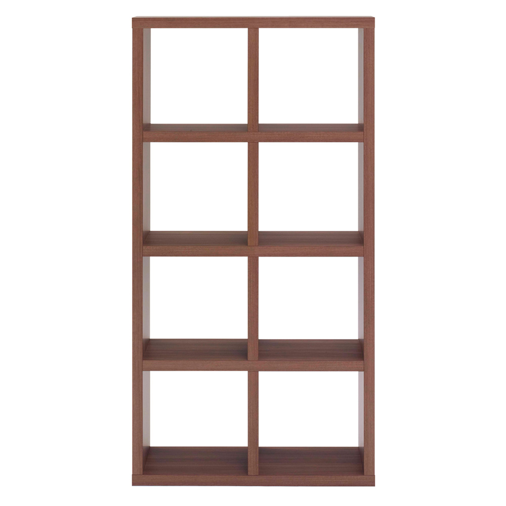 縦横自在スクエアシェルフ 4×2 幅78cm 高さ152cm コレクションケース ディスプレイラック 飾り棚 本棚 ラック シェルフ 644146