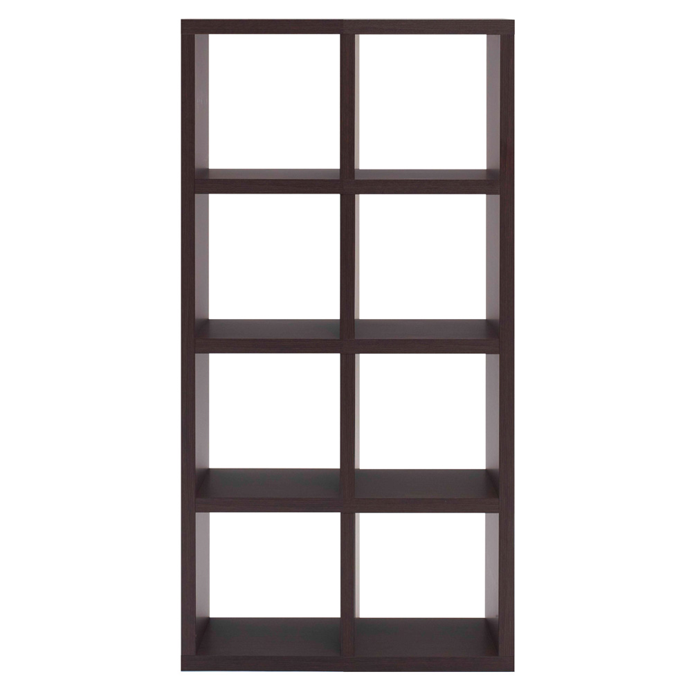 縦横自在スクエアシェルフ 4×2 幅78cm 高さ152cm コレクションケース ディスプレイラック 飾り棚 本棚 ラック シェルフ 644146