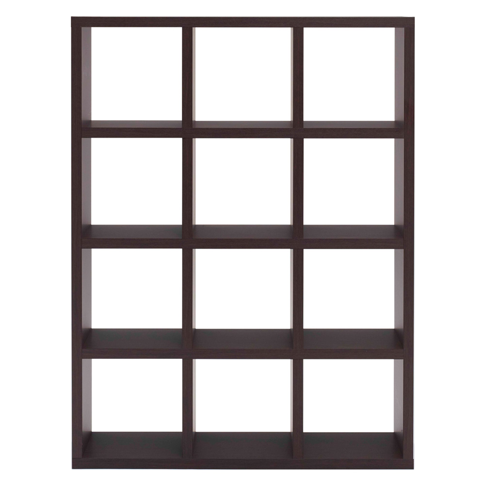 縦横自在スクエアシェルフ 4×3 幅115cm 高さ152cm コレクションケース ディスプレイラック 飾り棚 本棚 ラック シェルフ 644147