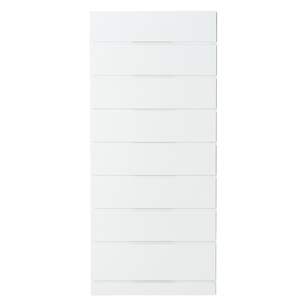 壁面間仕切りミラーワードローブ タワーチェスト 幅80cm・高さ180cm パーテーション 間仕切り リビング収納 644252