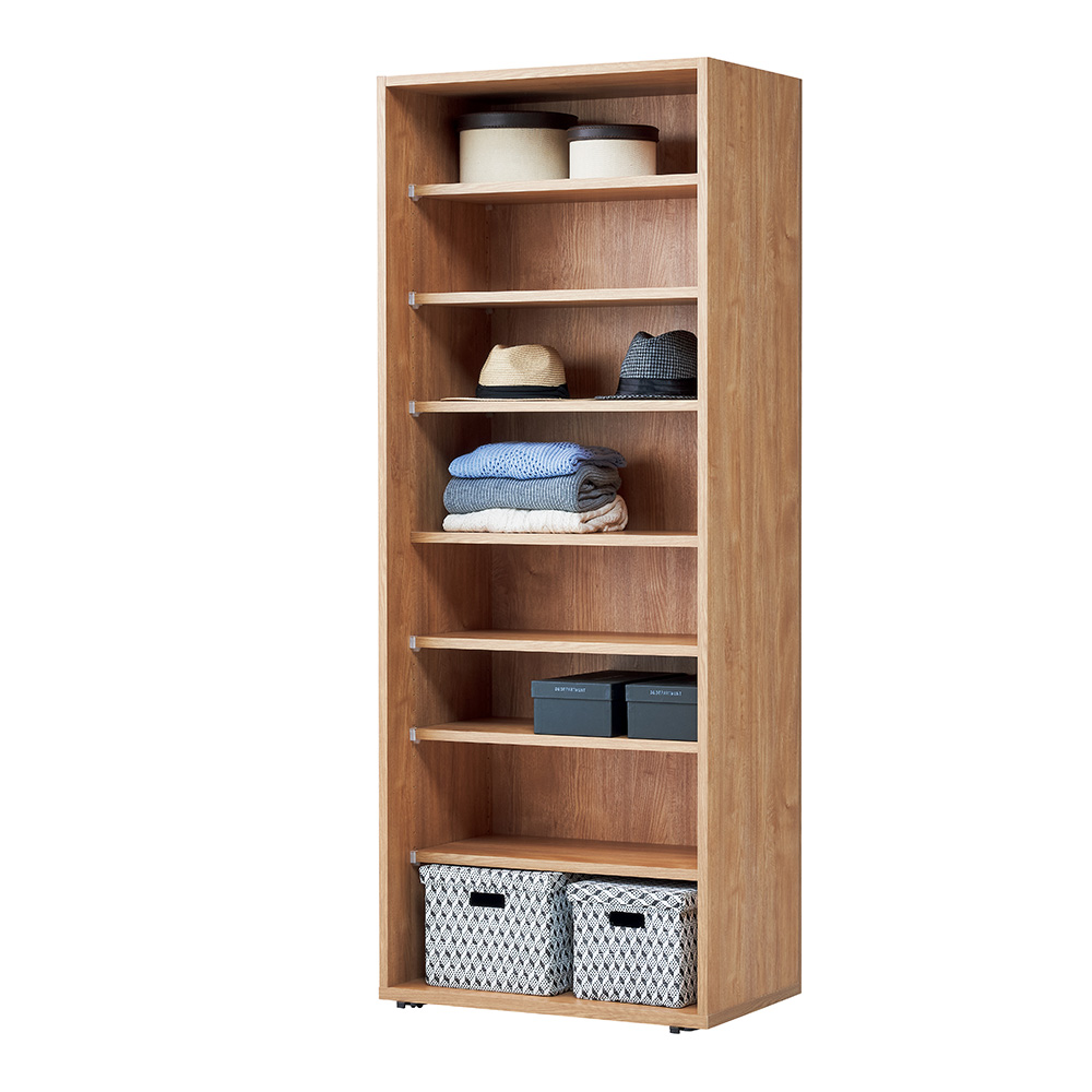 ≪幅89.5cm≫ 簡単に間取りを変更できる 移動間仕切りファミリークローゼット 棚7段タイプ パーテーション 間仕切り リビング収納 644317