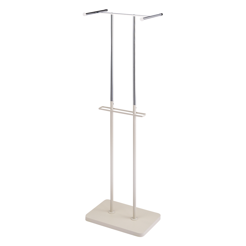 手軽で便利なショップスリムハンガー ダブルタイプ ポールハンガー 衣類収納 644502