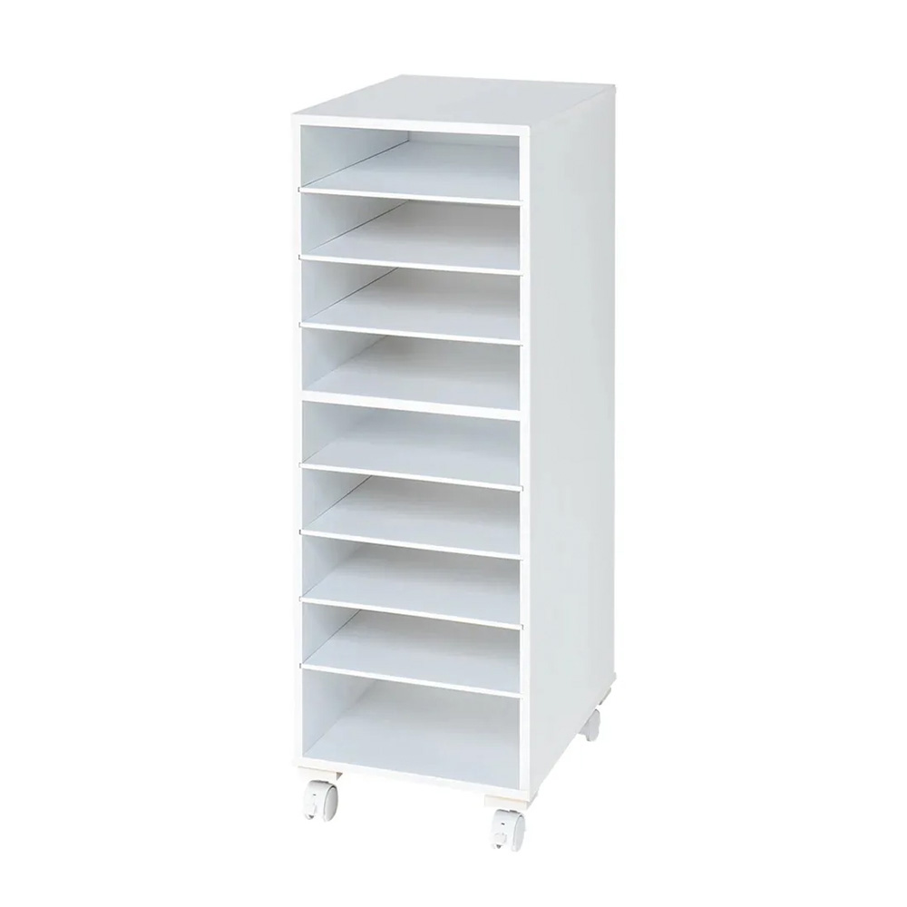 ≪幅30cm高さ87cm≫ キャスター付きニット&シャツラック 収納ボックス 小物収納 フリーボックス 644509