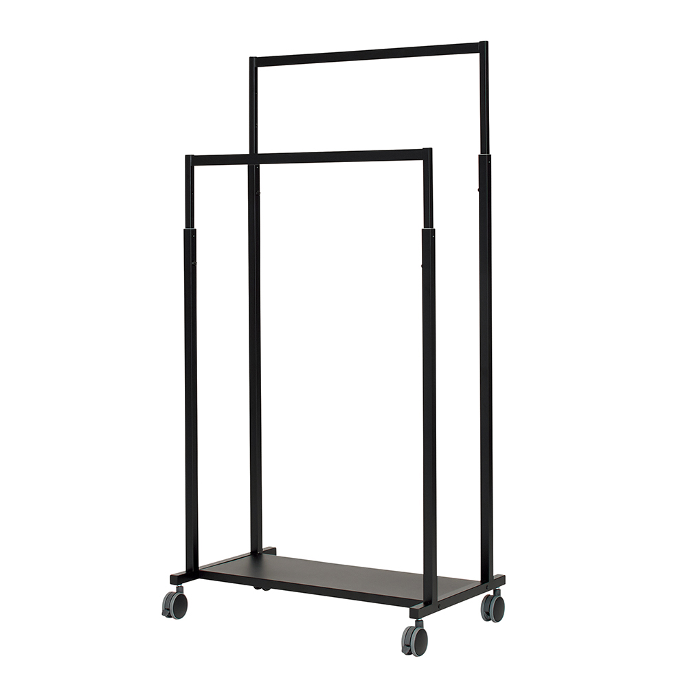 国産ストロングハンガーラック ダブルハンガータイプ 幅80cm ハンガーラック パイプハンガー 衣類収納 644517