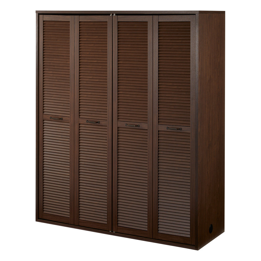 ルーバー 折れ戸クローゼット クローゼット 幅150cm ワードローブ クローゼット 衣類収納 644711