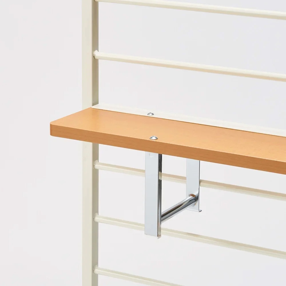 突っ張り式薄型ブティックハンガーシリーズ ハイタイプ 幅125cm 対応天井高200cm-270cm ハンガーラック パイプハンガー 衣類収納 644808