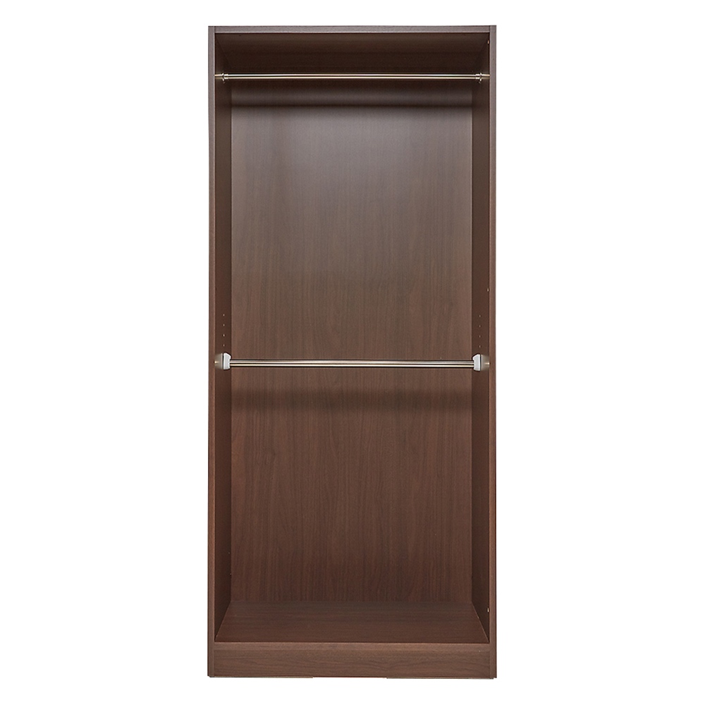 奥行スリムで省スペース オープン間仕切りワードローブ ハンガー2段 幅60奥行44cm パーテーション 間仕切り リビング収納 644823