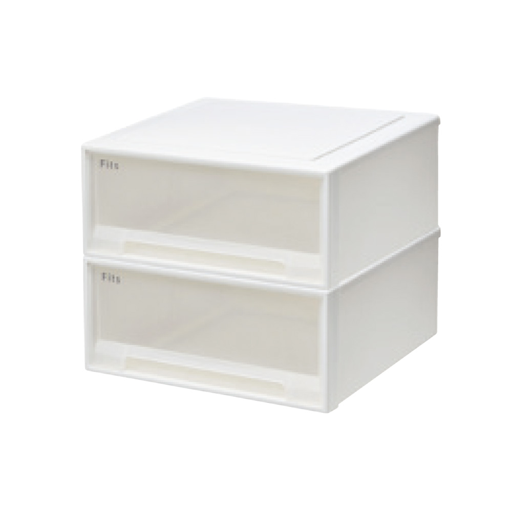 Fits フィッツ収納ケース サイズいろいろ 奥行45cm幅45cm高さ20cm 2個組 収納ボックス 小物収納 フリーボックス 644918