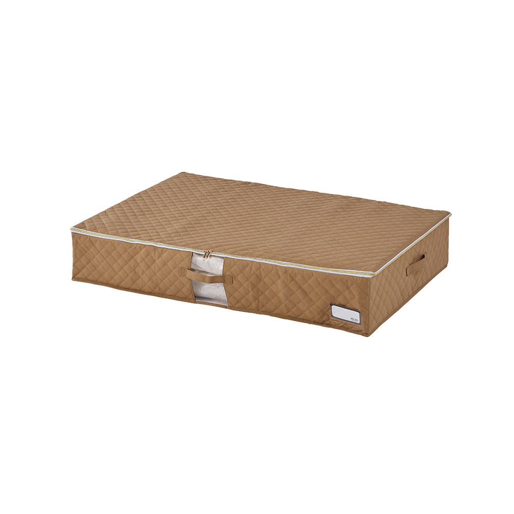 デザインにもこだわった 折りたためる抗菌防臭・防ダニ加工 圧縮収納ケース 超大サイズ 幅105cm奥行70cm高さ18cm 衣類収納袋 衣類カバー 衣類収納 645056