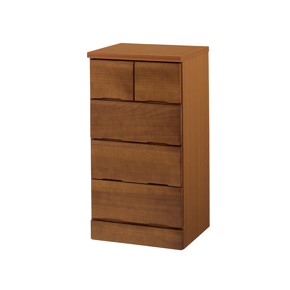 ≪幅45cm≫ サイズが豊富に選べる天然木レール付きチェスト 4段タイプ（高さ85cm） リビング リビング収納 645102