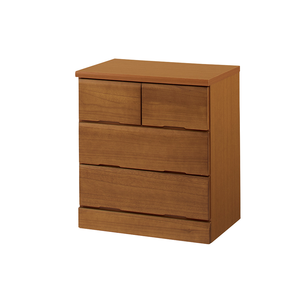 ≪幅60cm≫ サイズが豊富に選べる天然木レール付きチェスト 3段タイプ（高さ67cm） リビング リビング収納 645104