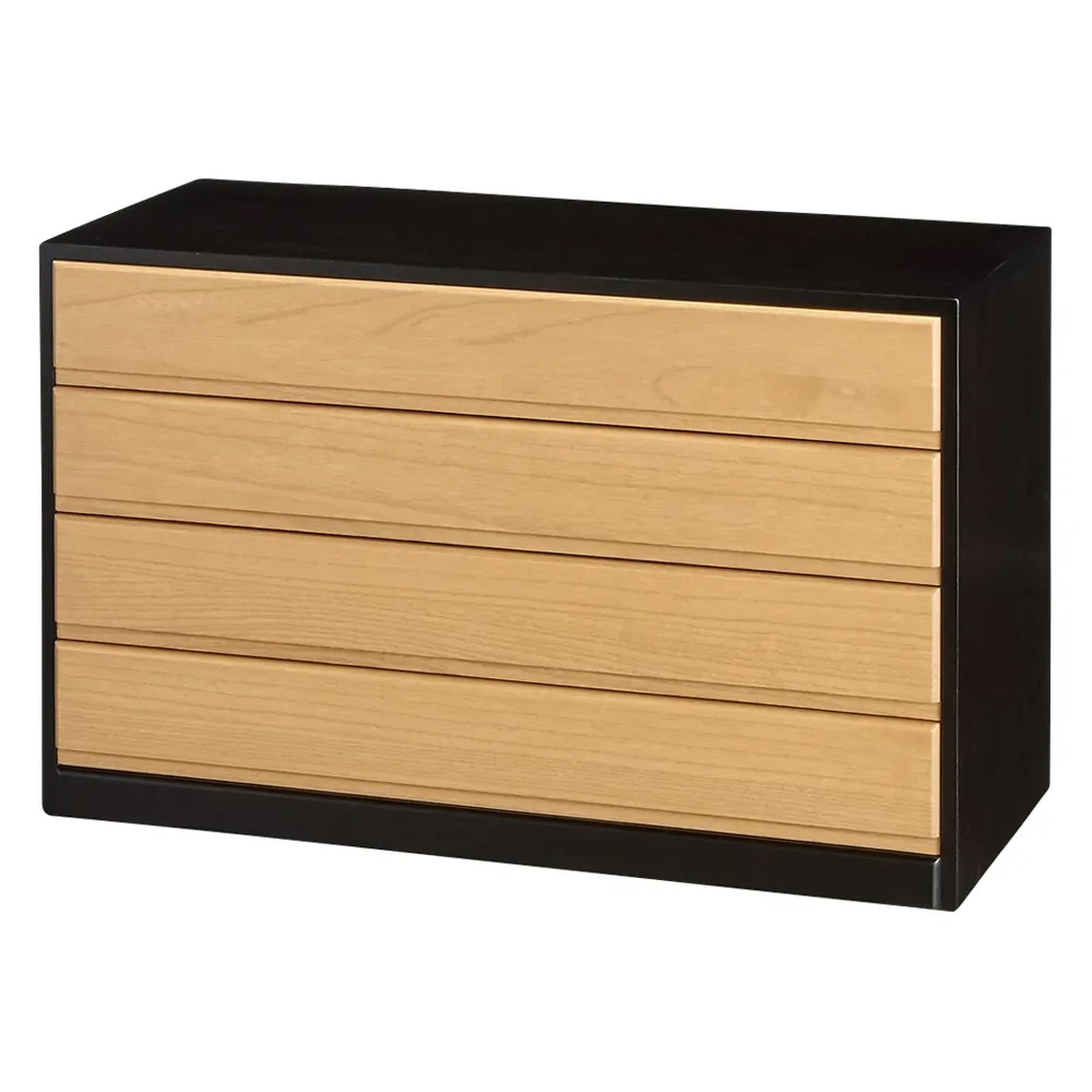 和モダン桐箪笥 衣類収納4段 タンス 衣類収納 645116