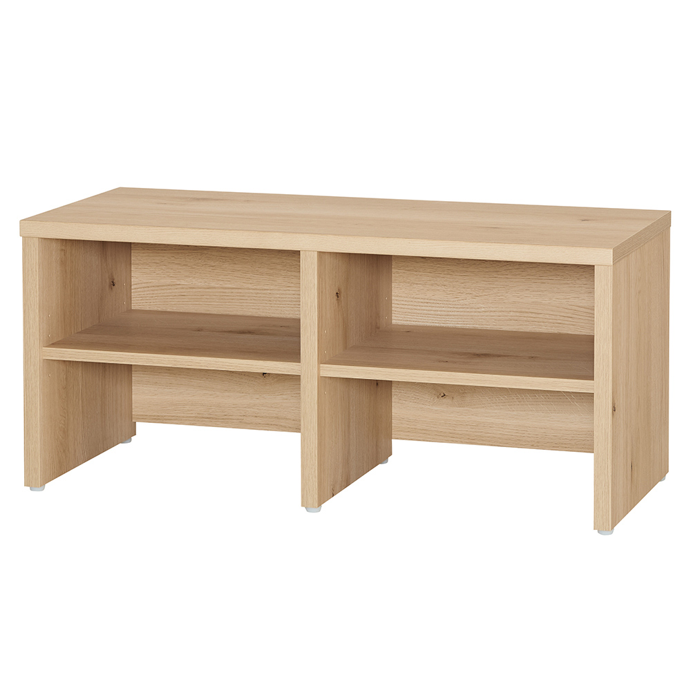 ≪奥行40cm≫ 濡れた靴も置けるオープン収納チョイ掛け玄関ベンチ 幅90cm 玄関周り雑貨 下駄箱 玄関収納 645216