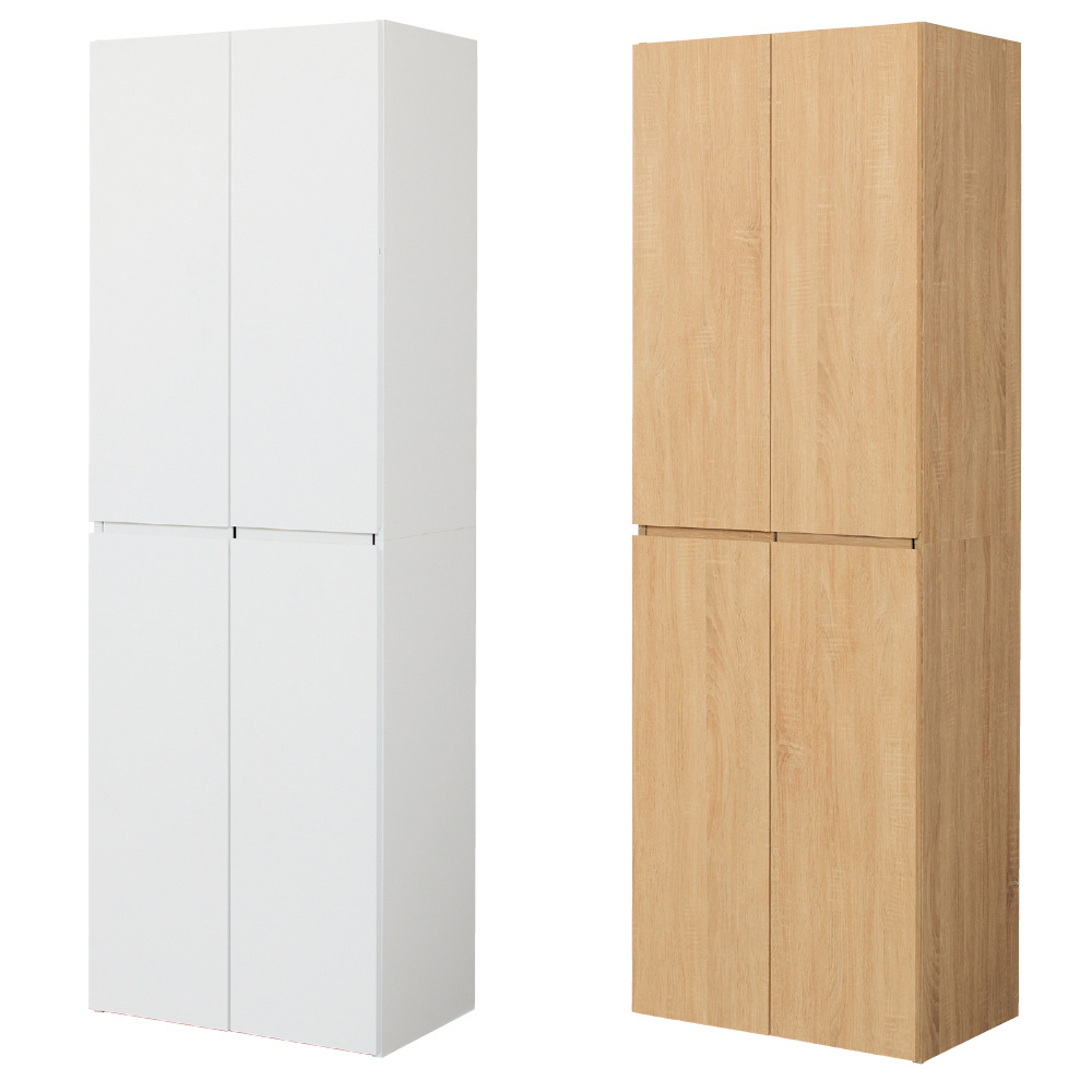 ≪幅80cm≫ 「収納を本気で考えた」棚板頑丈パントリー 奥行39.4cm高さ180cm 下駄箱 シューズボックス 玄関収納 647802