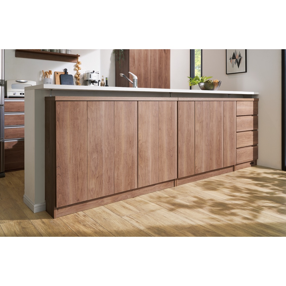 シンプルカウンター下収納庫（奥行30高さ87cm） 引出タイプ 幅48.5cm キッチンカウンター下収納 キッチン収納 641452