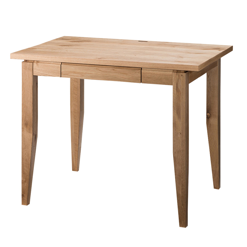 北欧カントリー風 ウッドデスクシリーズ デスク 幅90奥行70cm オフィス 事務 書斎机 机 643431
