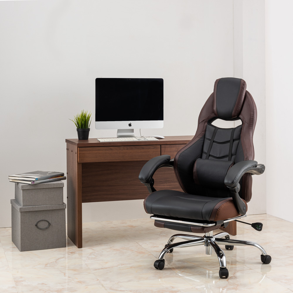 収納できるオットマン付き170度リクライニング ゲーミングチェア ゲーミングチェア 椅子 チェア 643603