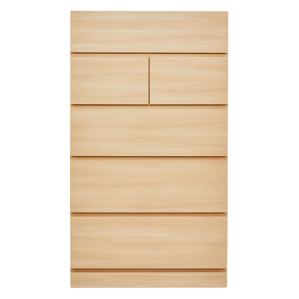 お部屋の天井構造を考慮した壁面ワードローブ タワーチェスト 幅80高さ140cm（低い梁下に） タンス 衣類収納 644216