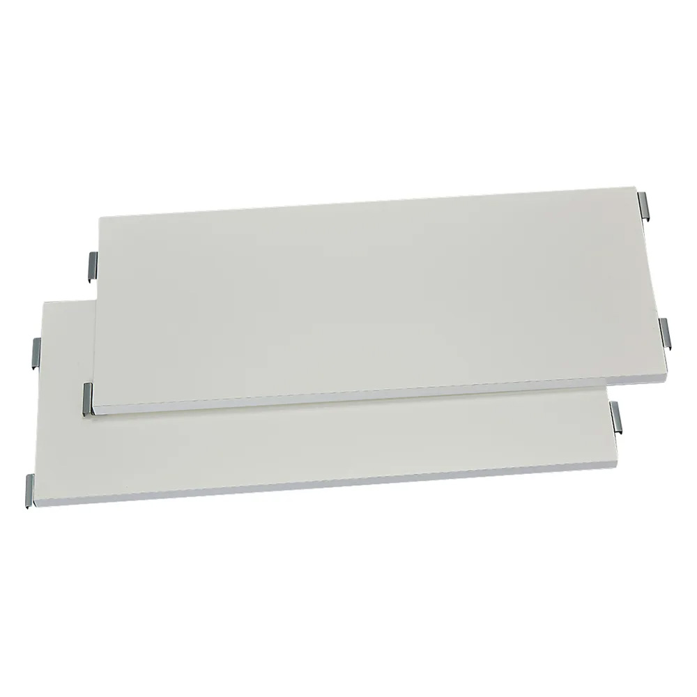 ホワイト間仕切り収納 追加棚板2枚組 幅90cm用 パーテーション 間仕切り リビング収納 644822