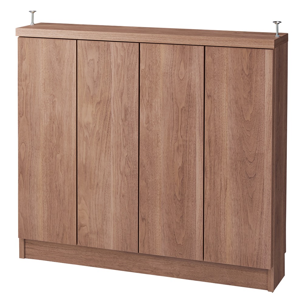 シンプルカウンター下収納庫(奥行30高さ97cm) 4枚扉タイプ 幅97.5cm キッチンカウンター下収納 キッチン収納 685874