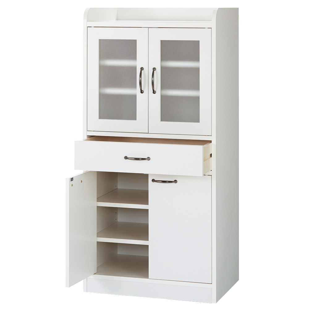 キッチン収納ミニ食器棚シリーズ キャビネット大（高さ120.5cm） キッチンボード キッチン収納 686708