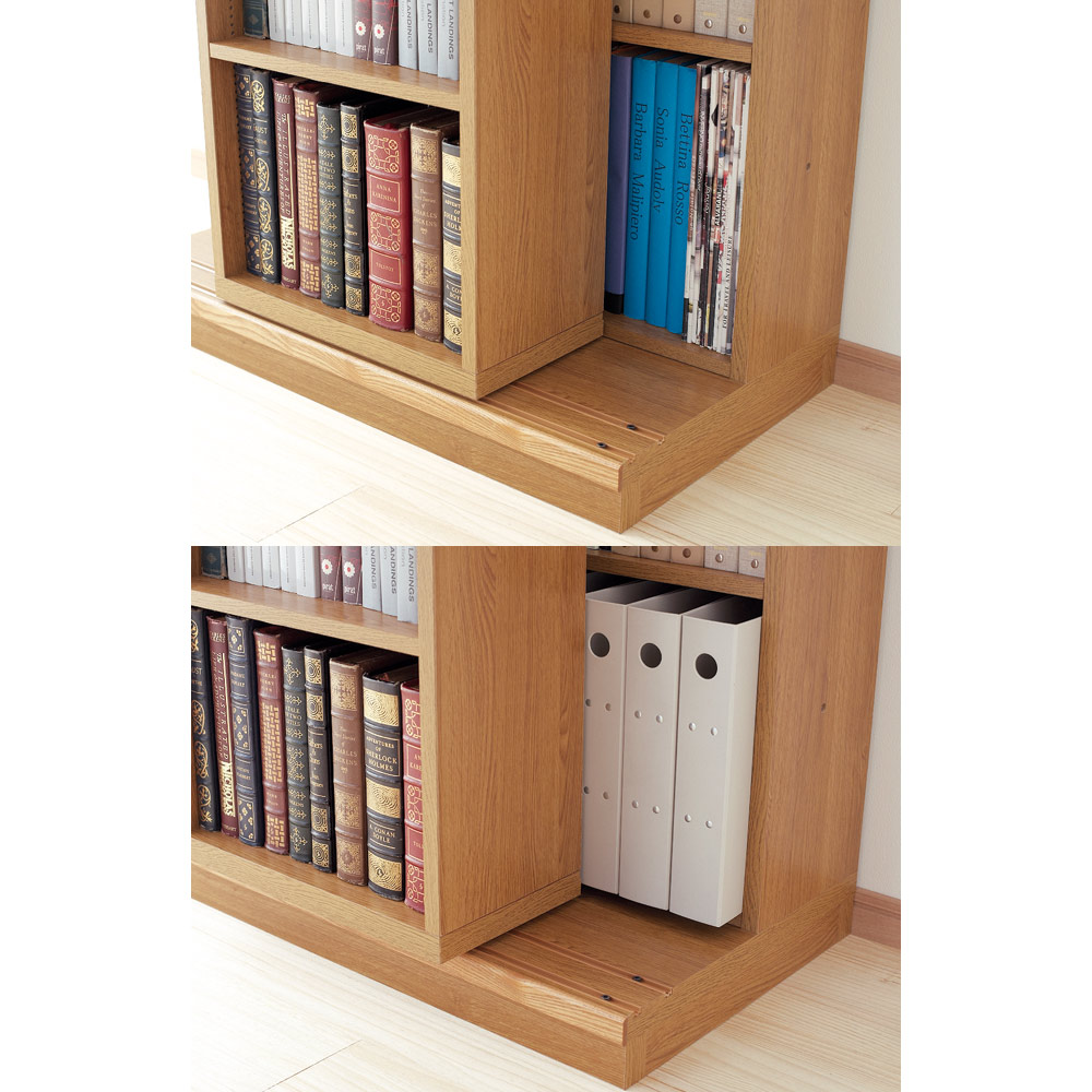 本格仕様 快適スライド本棚 4列 幅168高さ90cm ディノスANAmall店