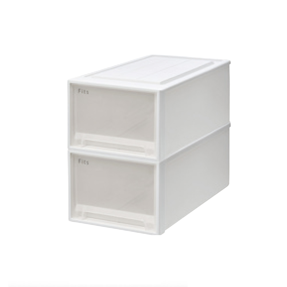 Fits フィッツ収納ケース クローゼットタイプ 奥行53cm幅30cm高さ23cm 2個組 収納ボックス 小物収納 フリーボックス 689502