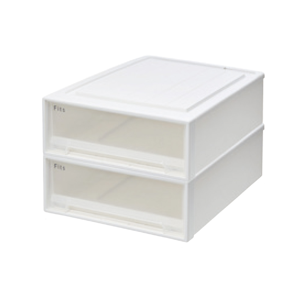 Fits フィッツ収納ケース クローゼットタイプ 奥行53cm幅44cm高さ18cm 2個組 収納ボックス 小物収納 フリーボックス 689507