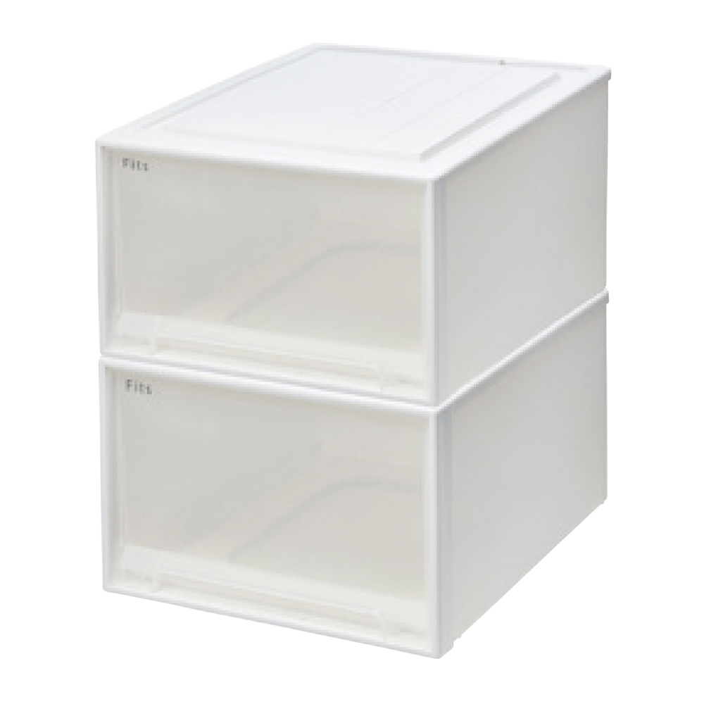 Fits フィッツ収納ケース クローゼットタイプ 奥行53cm幅44cm高さ30cm 2個組 収納ボックス 小物収納 フリーボックス 689509